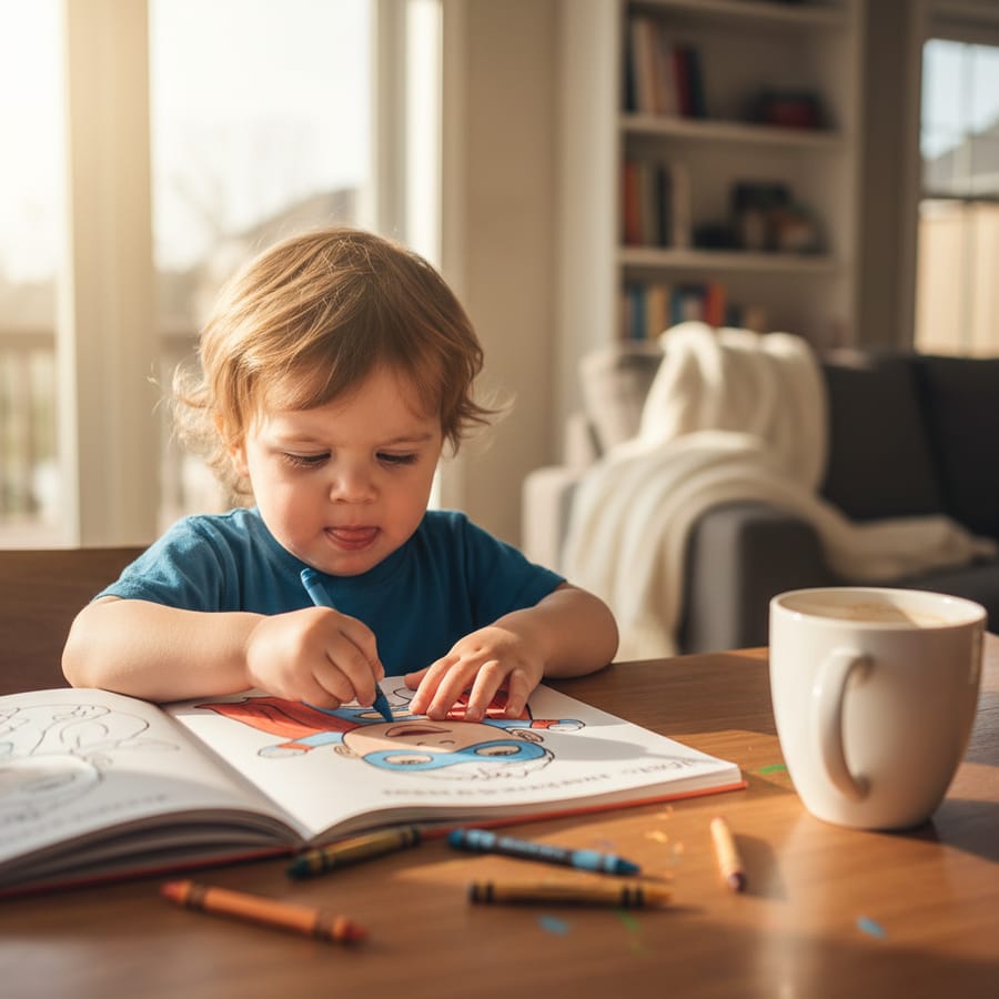 Featured image for Fine Motor Skills: Personalized Coloring Books